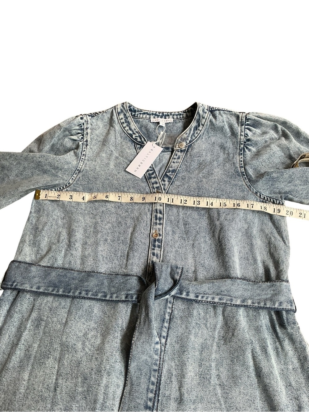 BALTIC BORN STONE WASHED TORA MINI DRESS SZ M LONG SLEEVE BRAND NEW WITH TAGS - Picture 8 of 13